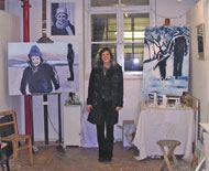 Liz Sutherland in her studio